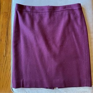 J. Crew burgundy pencil skirt